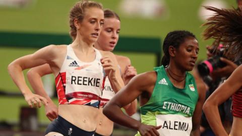 Jemma Reekie competing in the Tokyo Olympic Games 800m final