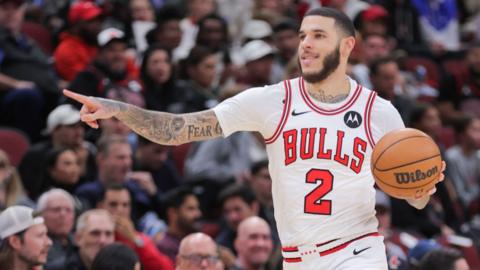 Chicago Bulls point guard Lonzo Ball during the Bulls' 125-123 pre-season win against the Minnesota Timberwolves on Wednesday, 16 October 2024