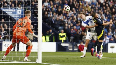 Lawrence Shankland scores for Scotland