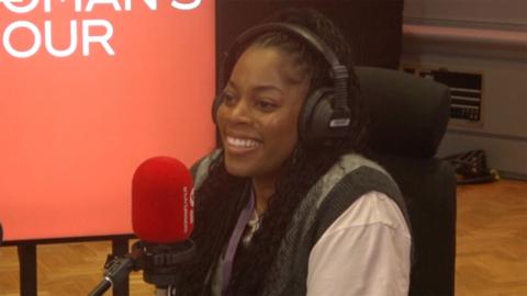 Dionne Brown being interviewed on Woman's Hour