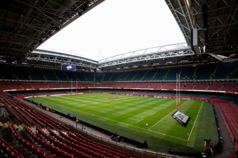 A general view of the Principality Stadium in Cardiff