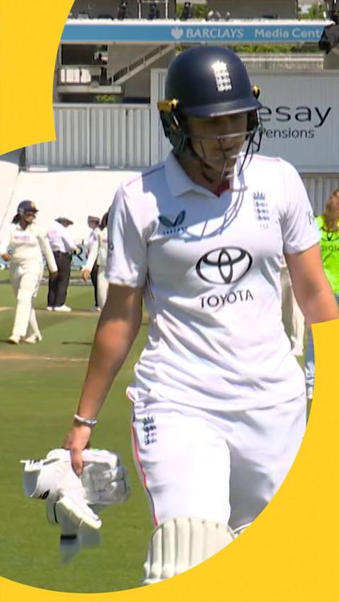 Nat Sciver-Brunt after getting out