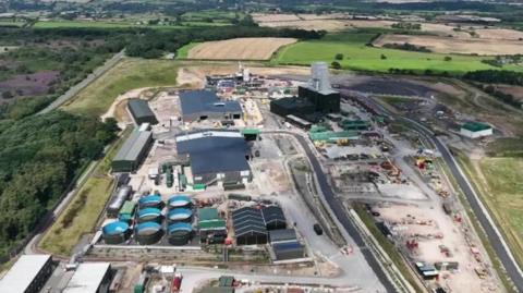 aerial image of Woodsmith Mine near Whitby