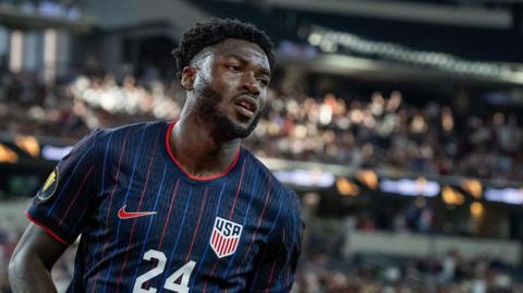 Patrick Agyemang in action for the United States