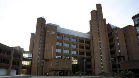 The external view of Queen Elizabeth Law Courts in Liverpool 