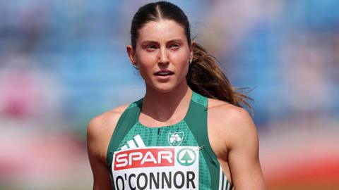 Kate O'Connor in the heptathlon