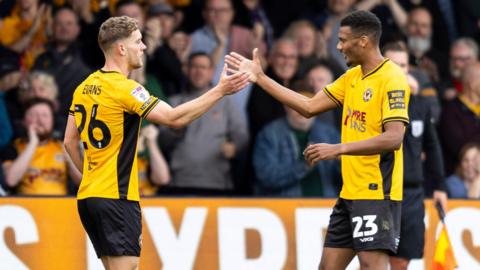 Newport celebrate win