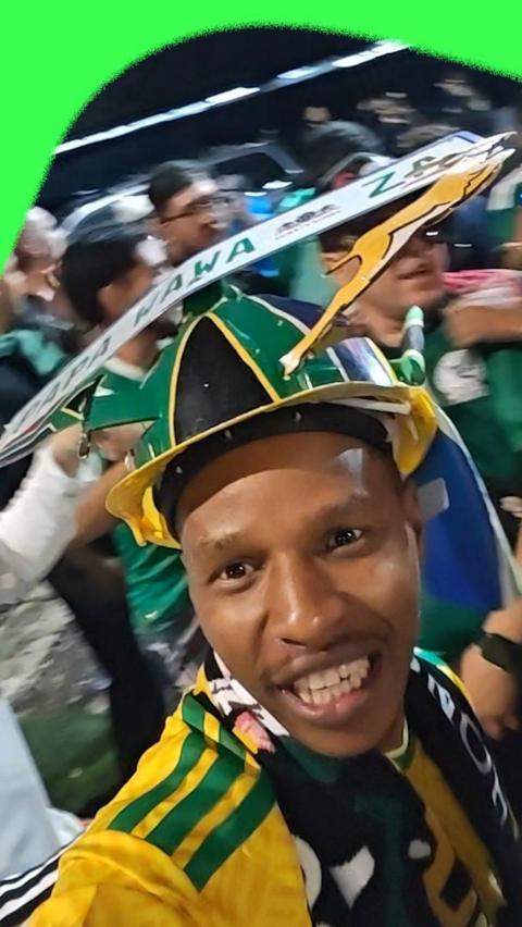 South Africa football fan