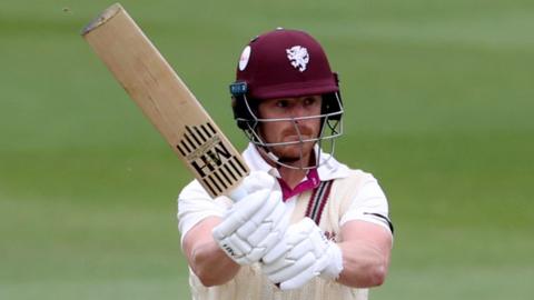 Tom Abell in batting action for Glamorgan