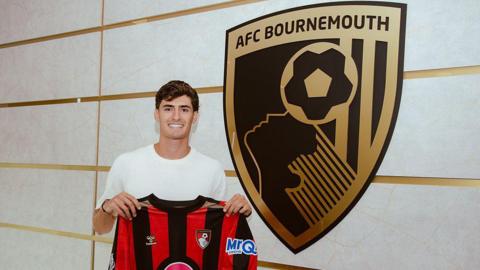 Antonio Silva is unveiled as a new signing at AFC Bournemouth