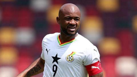 Jordan Ayew in action for Ghana