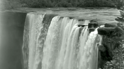 Water rushes at Kaieteur Falls 