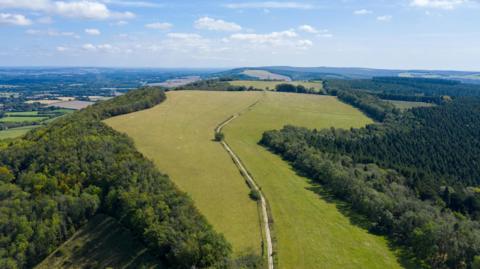 Birdseye view of the South Downs