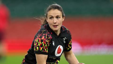 Kayleigh Powell in Wales training