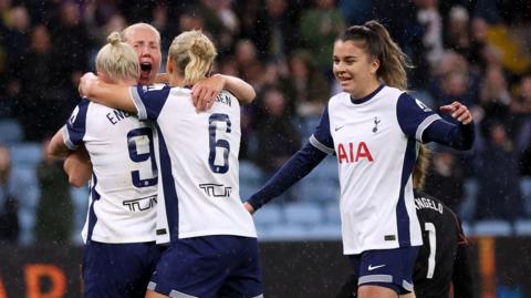 Tottenham celebrate