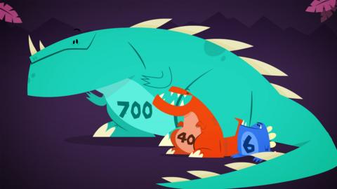 How to break numbers down to help with mental maths problems.