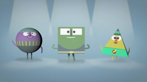 This video helps with learning the properties of 3D shapes, including edges and vertices.