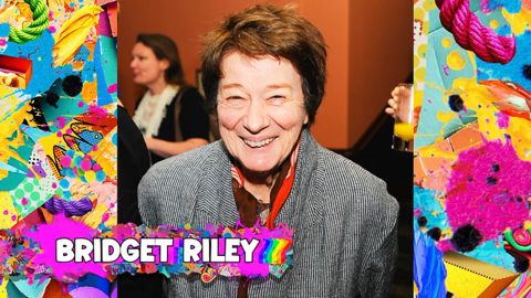 Bridget Riley is an award-winning English painter born in 1931, famous for op art.