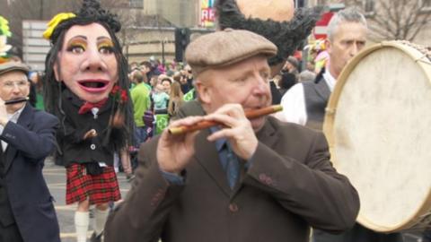 St Patrick's Day celebrations take place across Northern Ireland - BBC News