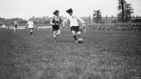 The secret history of women's football - BBC News