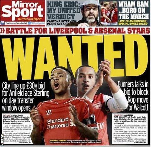 Backpage of the Mirror