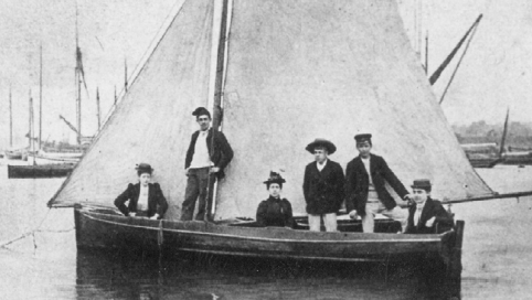 People dressed up for the Ipswich Regatta to celebrate the Queen's Jubilee in 1897