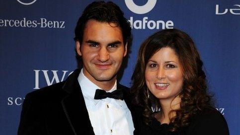 Roger Federer and wife Mirka