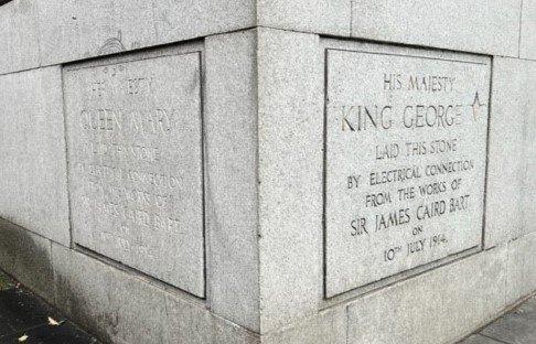 Caird Hall foundation stone