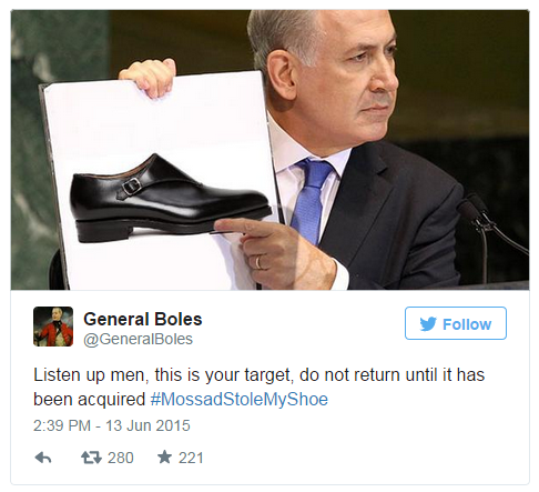 Political satirist General Boles joined in the mocking with this Photoshopped picture