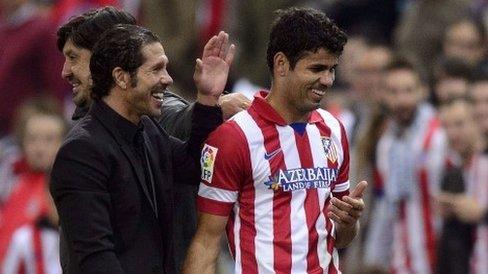 Diego Simeone and Diego Costa