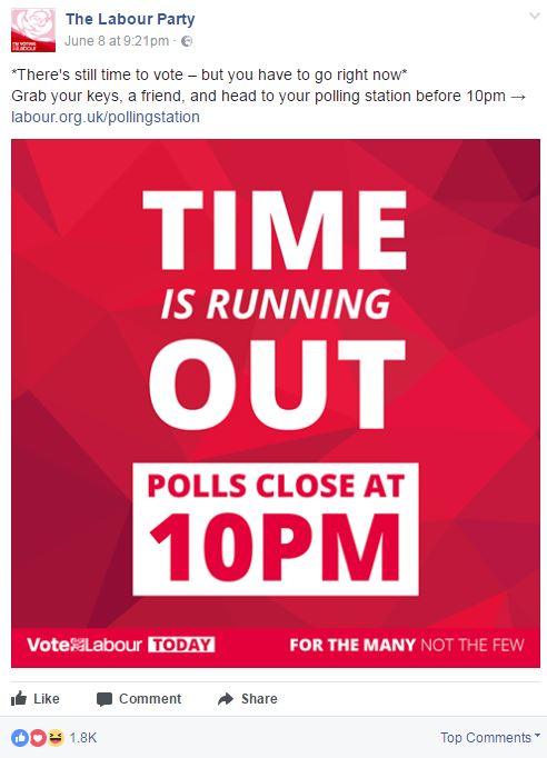 Labour Facebook ad