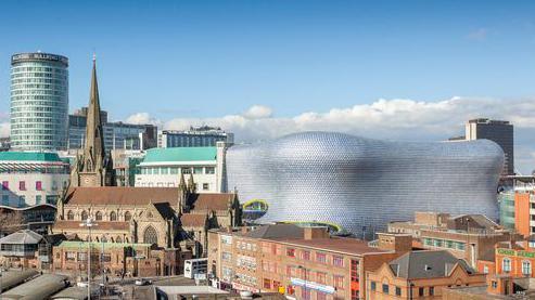 St Martin's Church and Selfridges in Birmingham