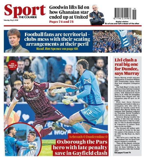 The back page of The Courier on 090526