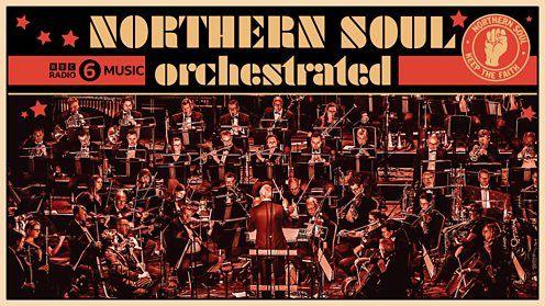 A flyer for the event showing a heading of Northern Soul orchestra over a picture of the BBC Orchestra playing their instruments