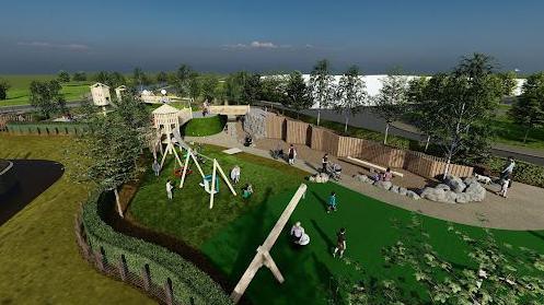 CGI image of how the new play park at Seaburn could look