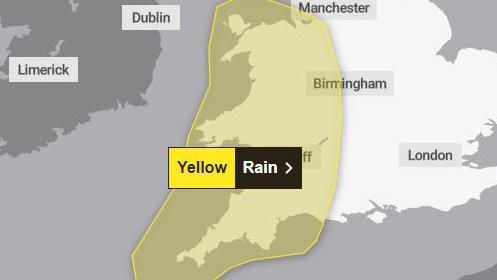 Met Office weather warning for rain