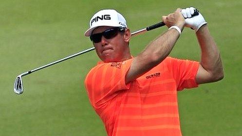 Lee Westwood in third-round action at the Malaysian Open