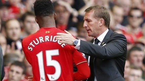 Daniel Sturridge and Brendan Rodgers