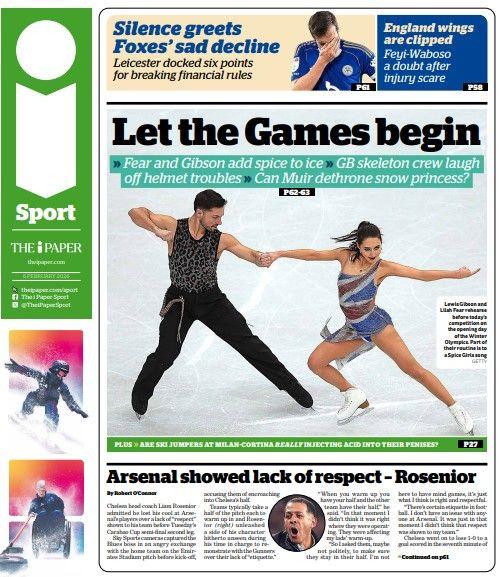 The i Paper back page