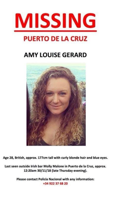 A missing poster for Amy Gerard