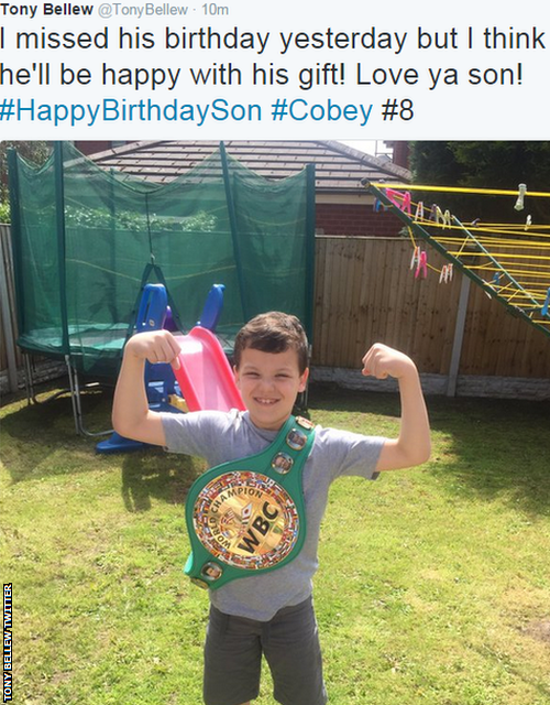 Tony Bellew's son