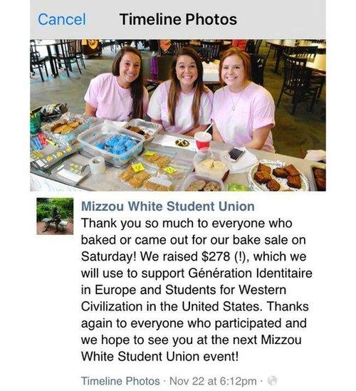 Three girls from the Kappa Kappa Gamma sorority at at suicide-awareness bake sale