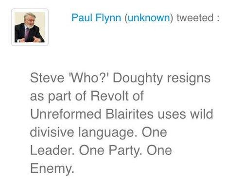 Paul Flynn's tweet