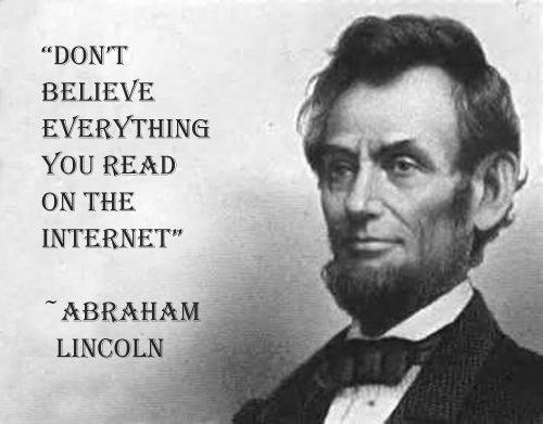 A meme depicting a fake quote from Abraham Lincoln