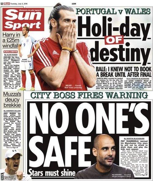 Sun back page