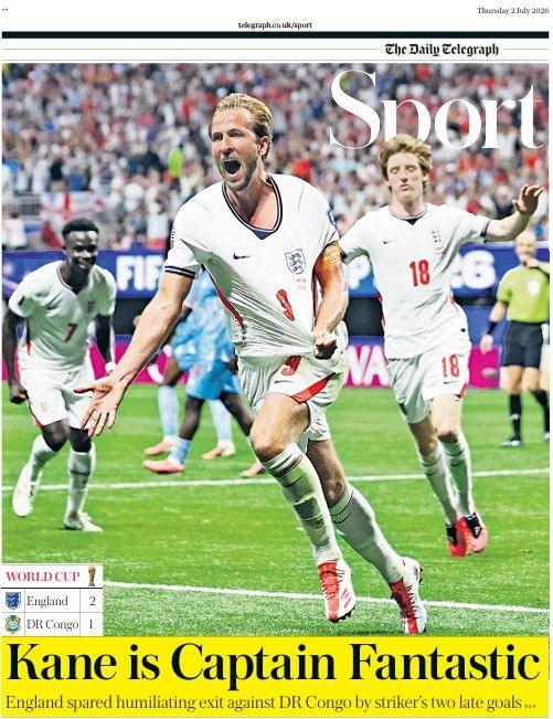 The Daily Telegraph sports section