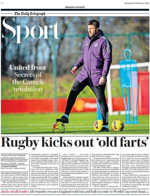 The Daily Telegraph sports section