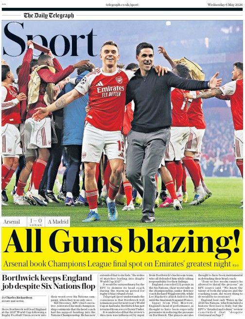 The Daily Telegraph sports section