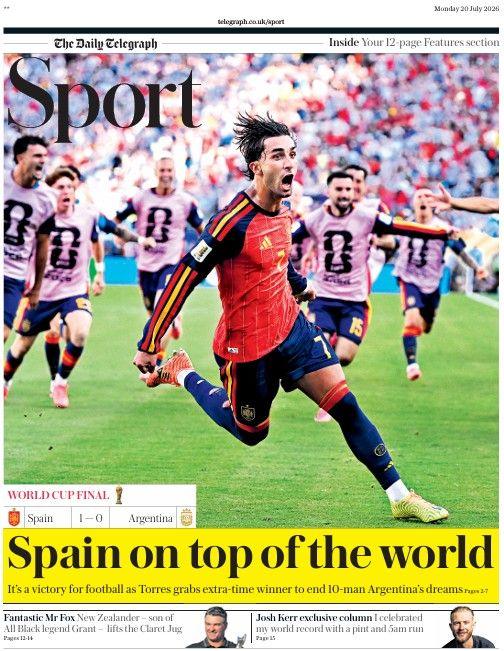 The Daily Telegraph sports section