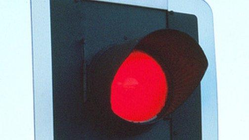 Red traffic light